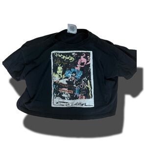 Gitano Black Vintage Cropped Tee